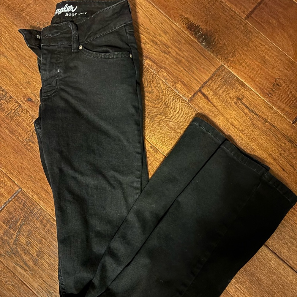 Wrangler Black boot cut jeans size 5x36